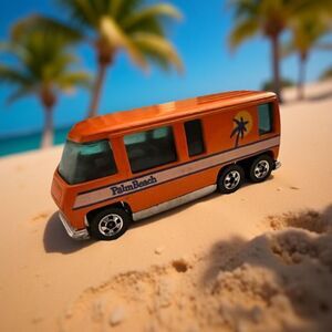Vintage 1976 Hot Wheels GMC Motorhome Palm Beach 1976 Orange Hong Kong